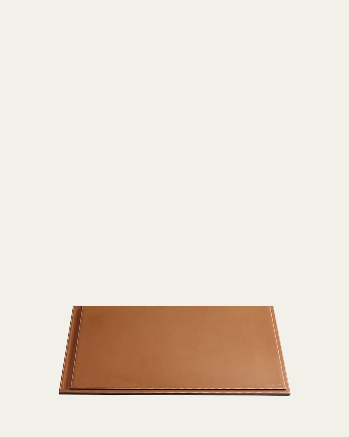 Polo Ralph Lauren Leather Brennan Blotter In Saddle