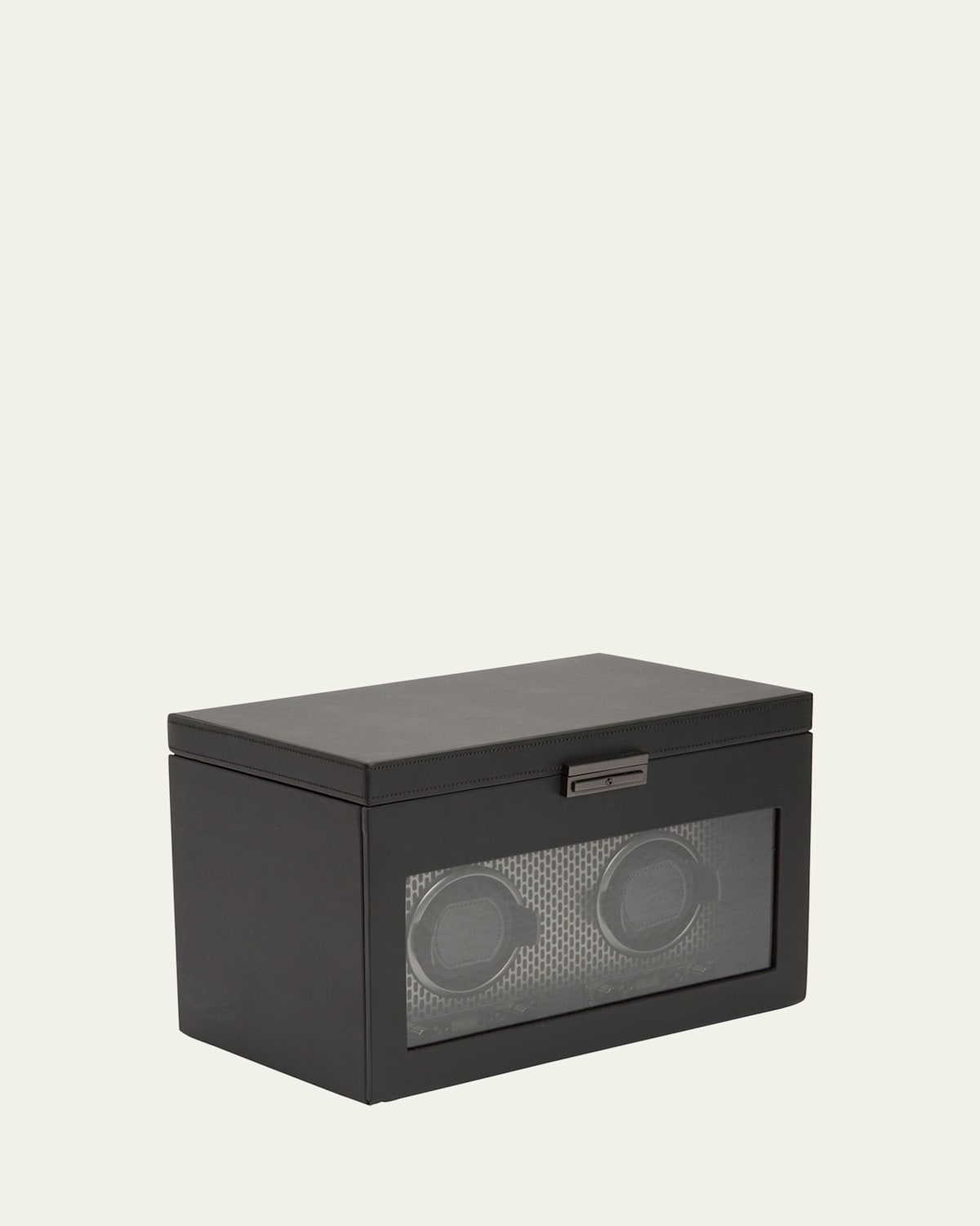 Wolf Axis Double Watch Winder With Storage In Powder Coat