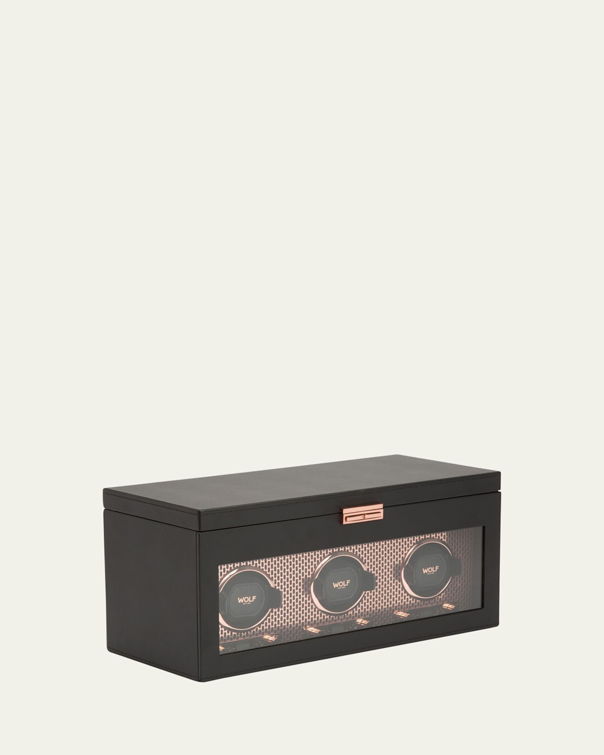 Wolf Axis Triple Watch Winder With Storage In Copper