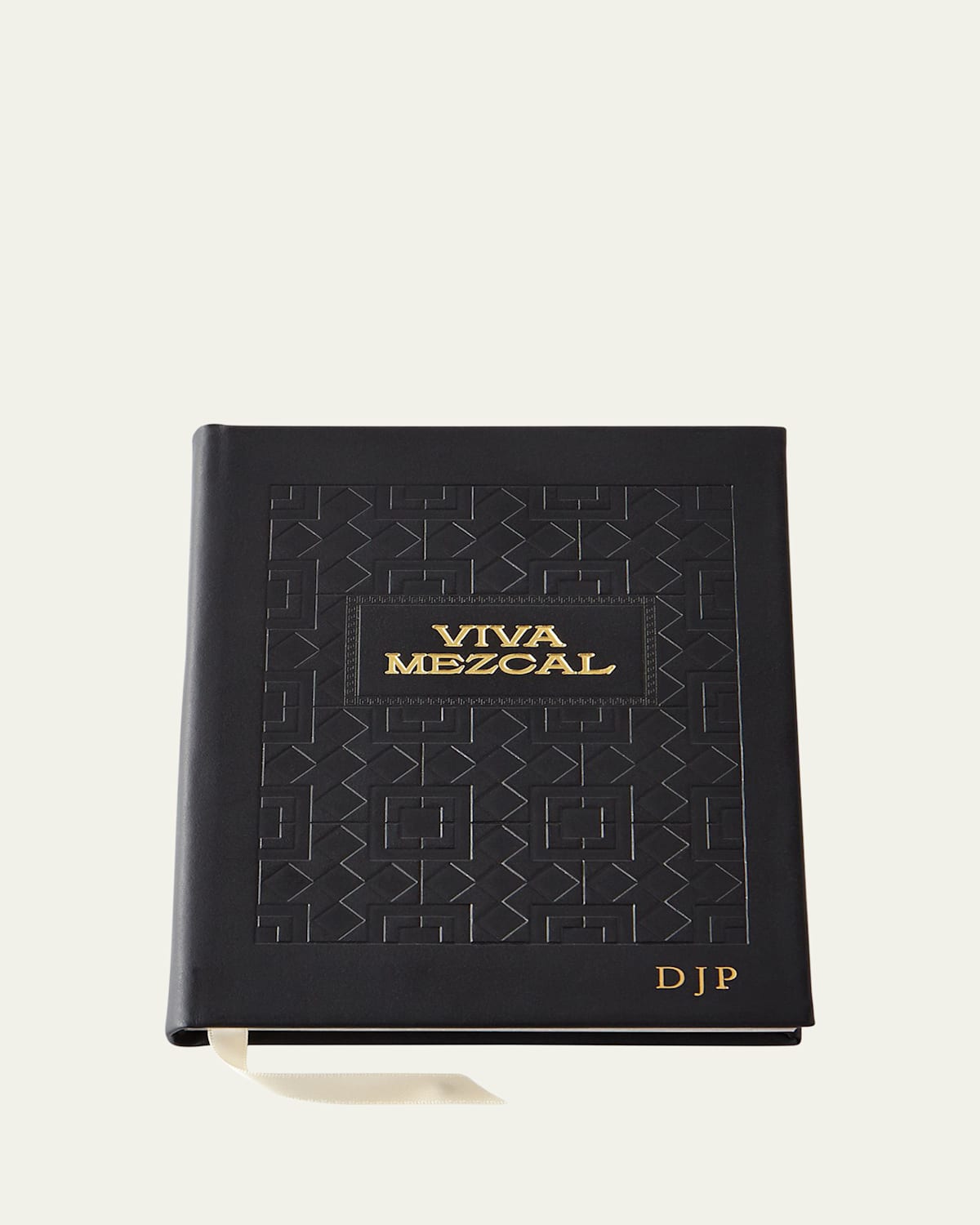 Graphic Image Viva Mezcal Leather Hardcover Book In Black