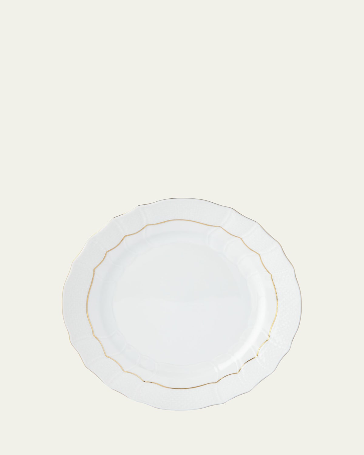 Herend Golden Edge Dinner Plate In No-color