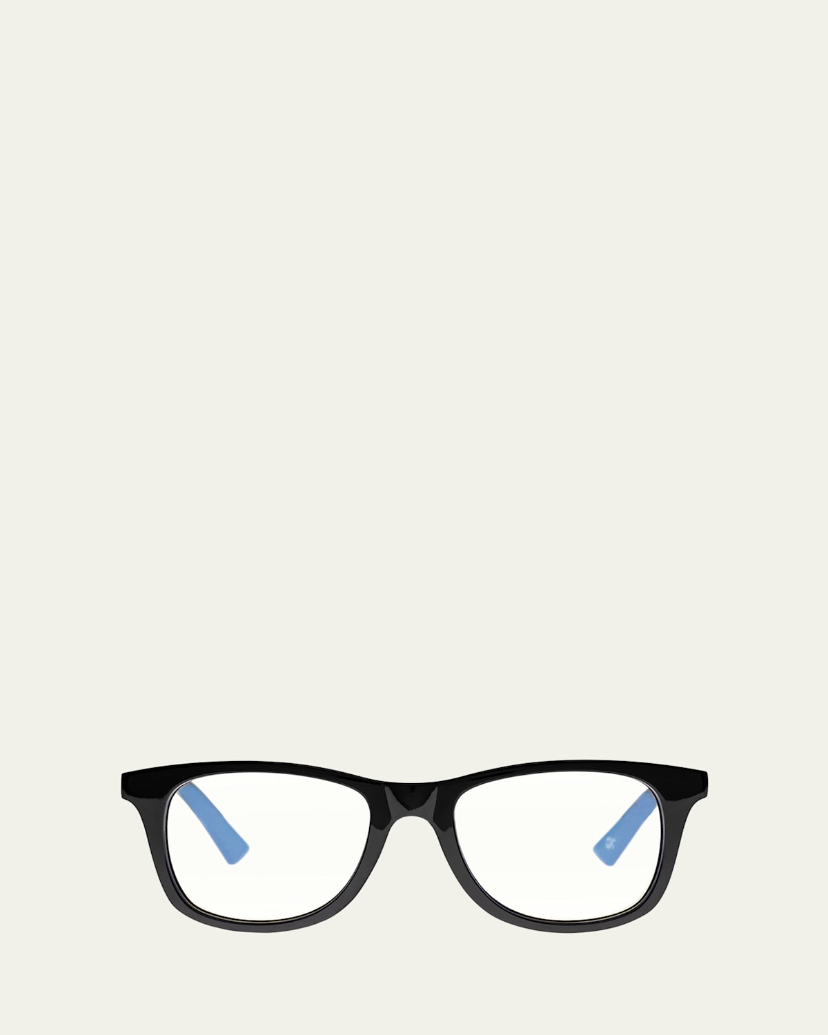 The Book Club Grime In Banishment Square Blue Block Optical Frames In Black