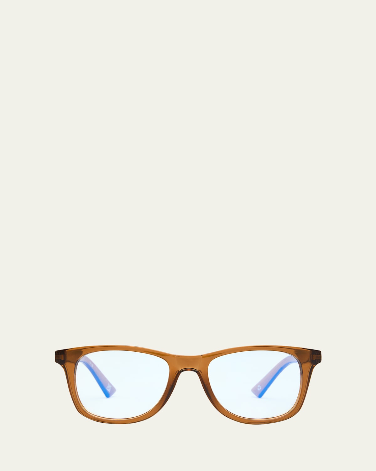 Grime In Banishment Square Blue Block Optical Frames