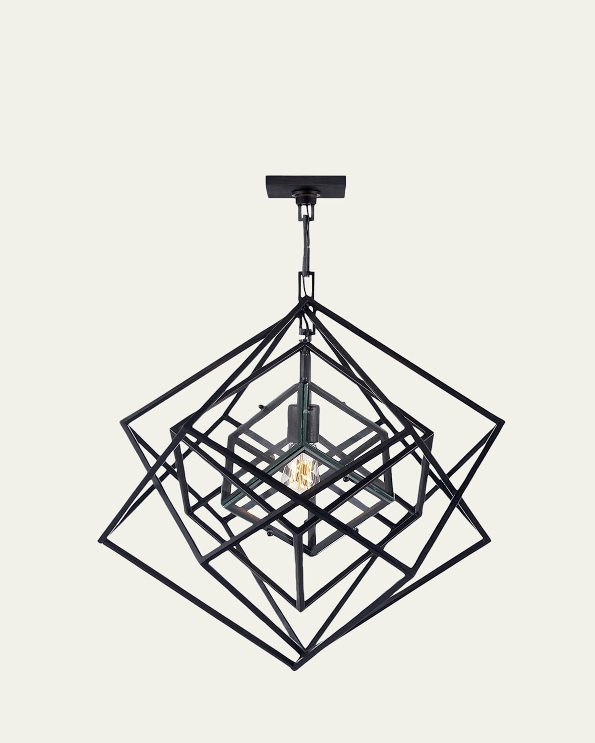Visual Comfort Signature Cubist Small Chandelier By Kelly Wearstler