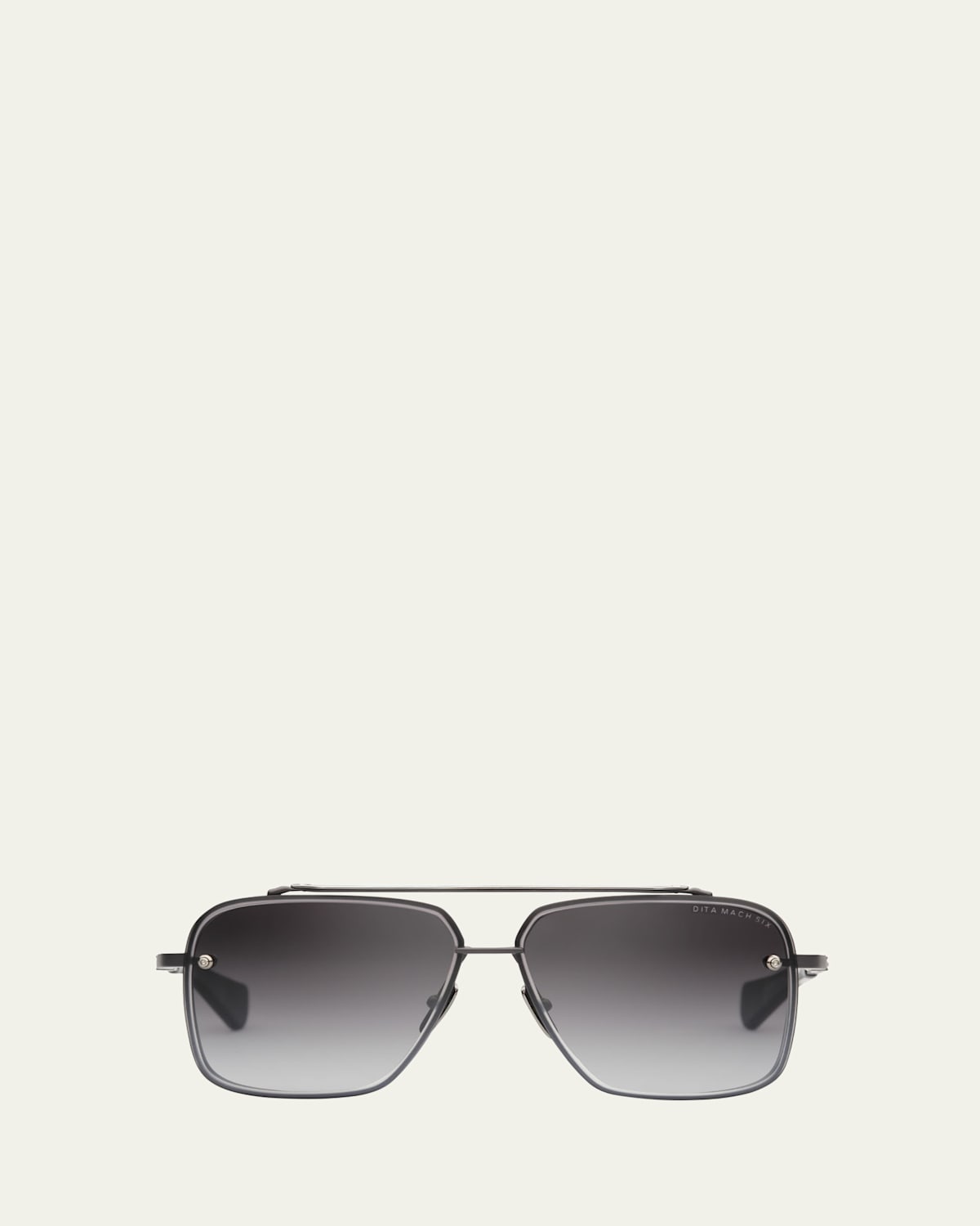 Dita Men's Mach-six Sunglasses In Blk Irn/gry Clr Grdnt Lens