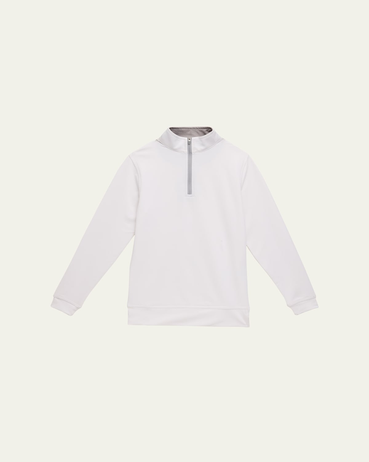 Peter Millar Stretch Terry Quarter Zip Popover, Youth In White