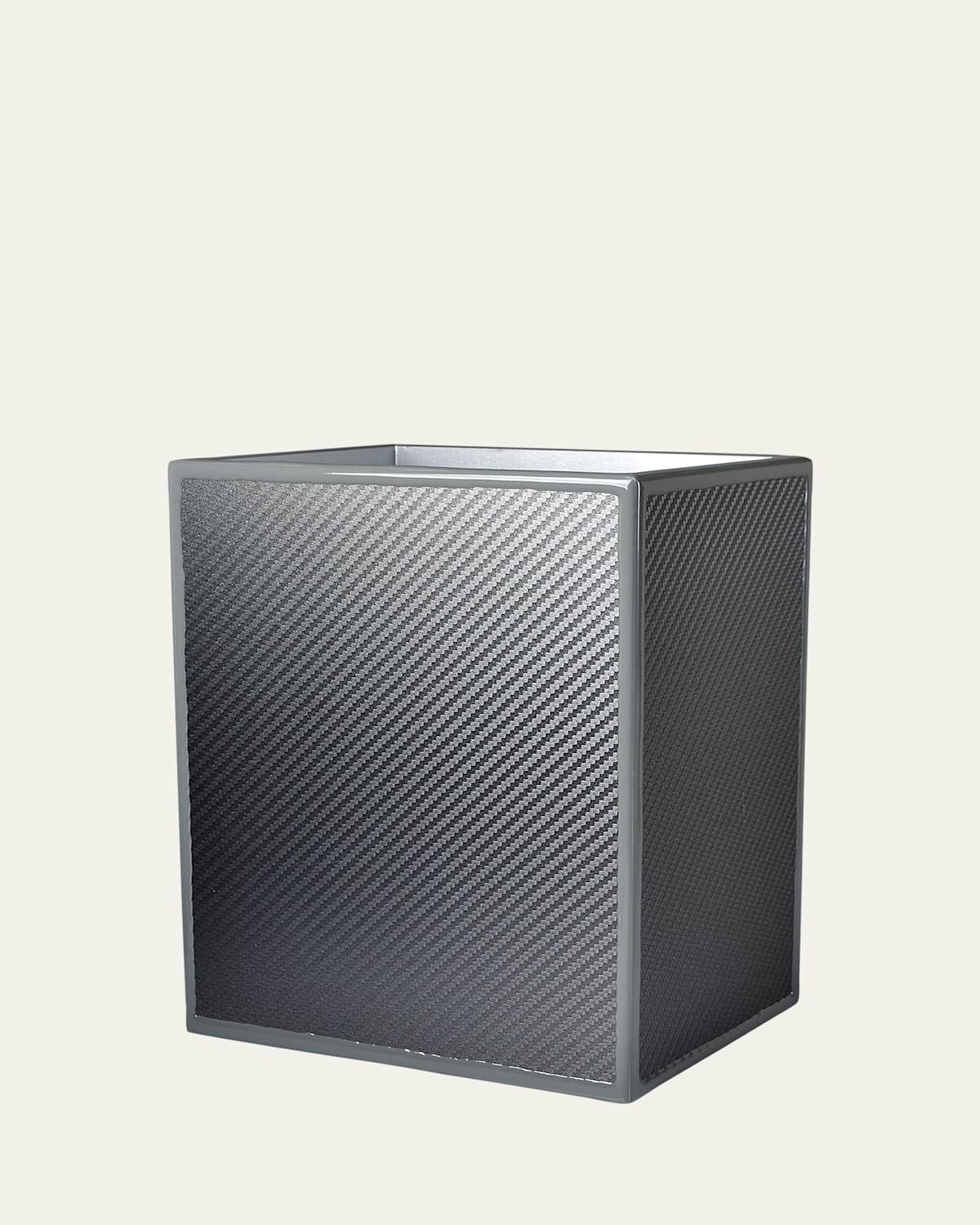 Mike & Ally Le Mans Wastebasket & Liner In Gray