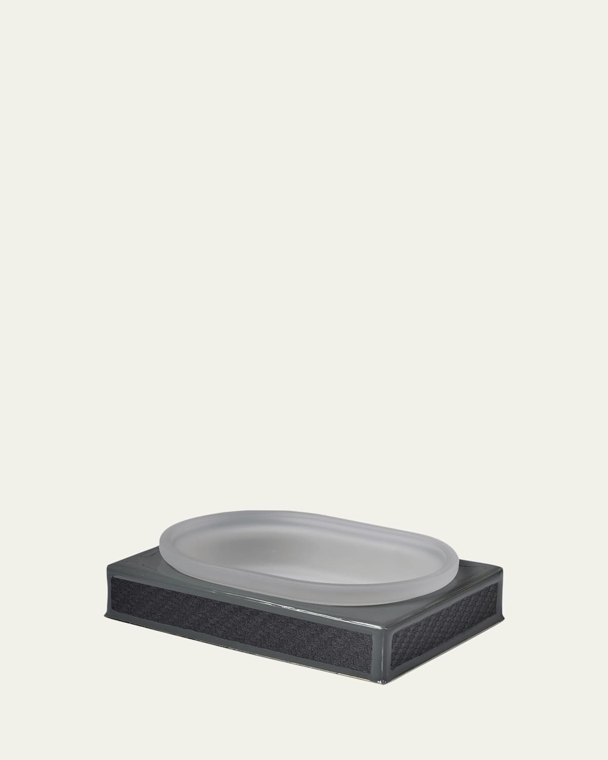 Mike & Ally Le Mans Square Soap Dish In Gray