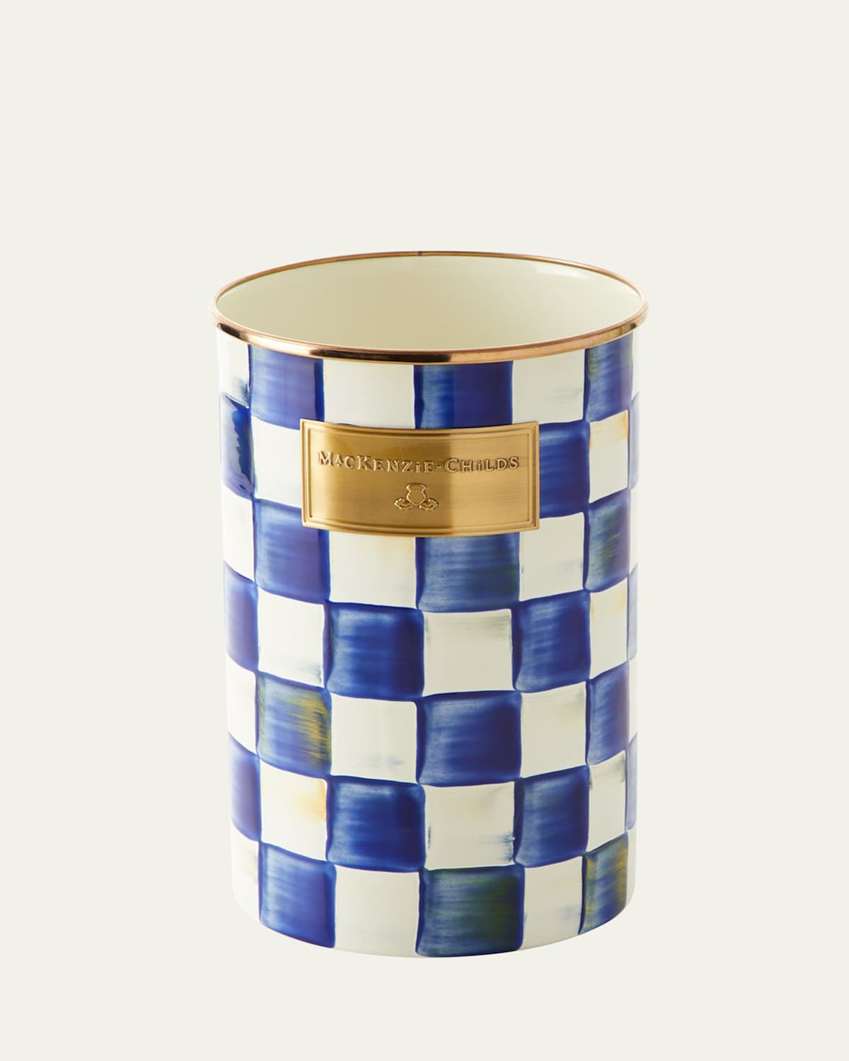 Mackenzie-childs Mackenzie Childs Royal Check Utensil Holder