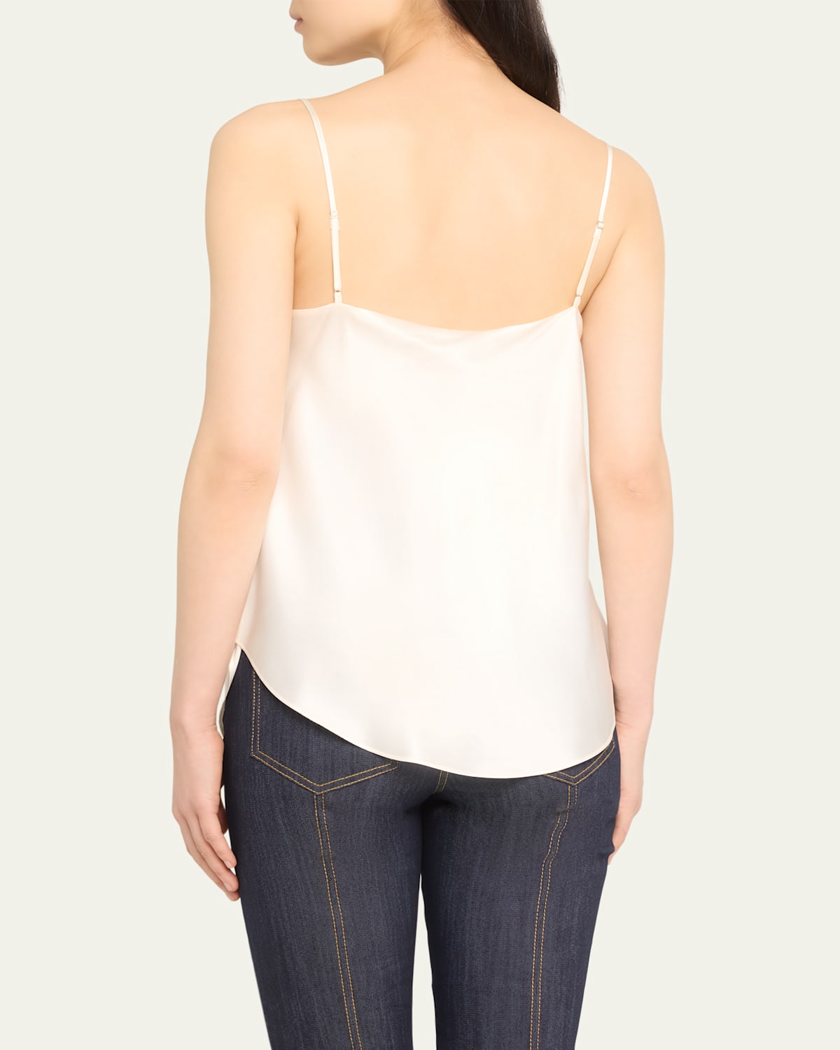 Marta Cowl-Neck Silk Camisole