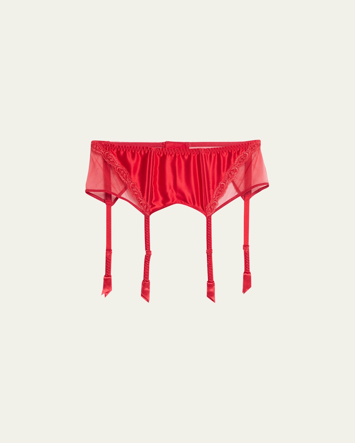 Splendeur Soie Lace-Trim Suspender Belt