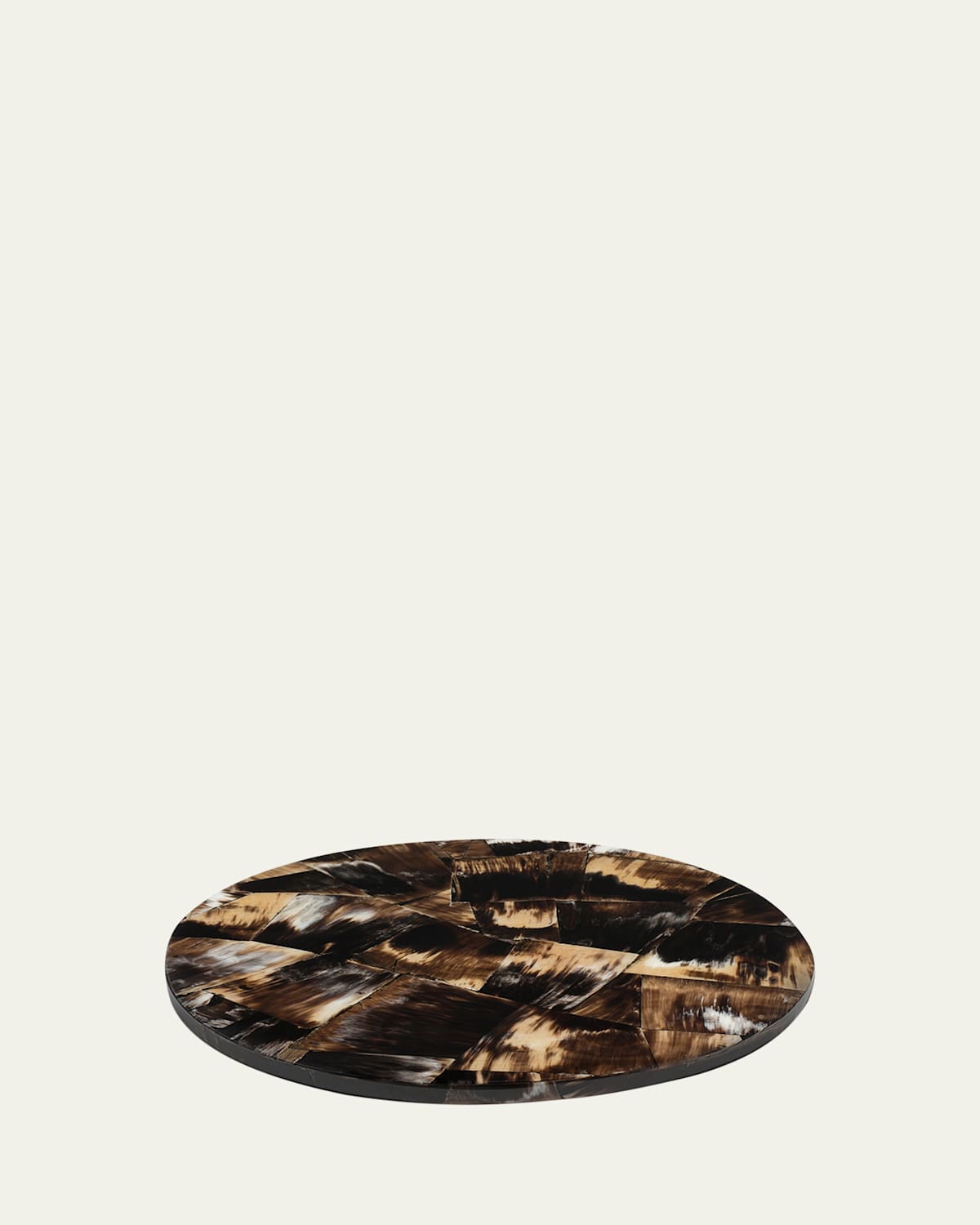 Ladorada Horn Veneer Revolving Tray