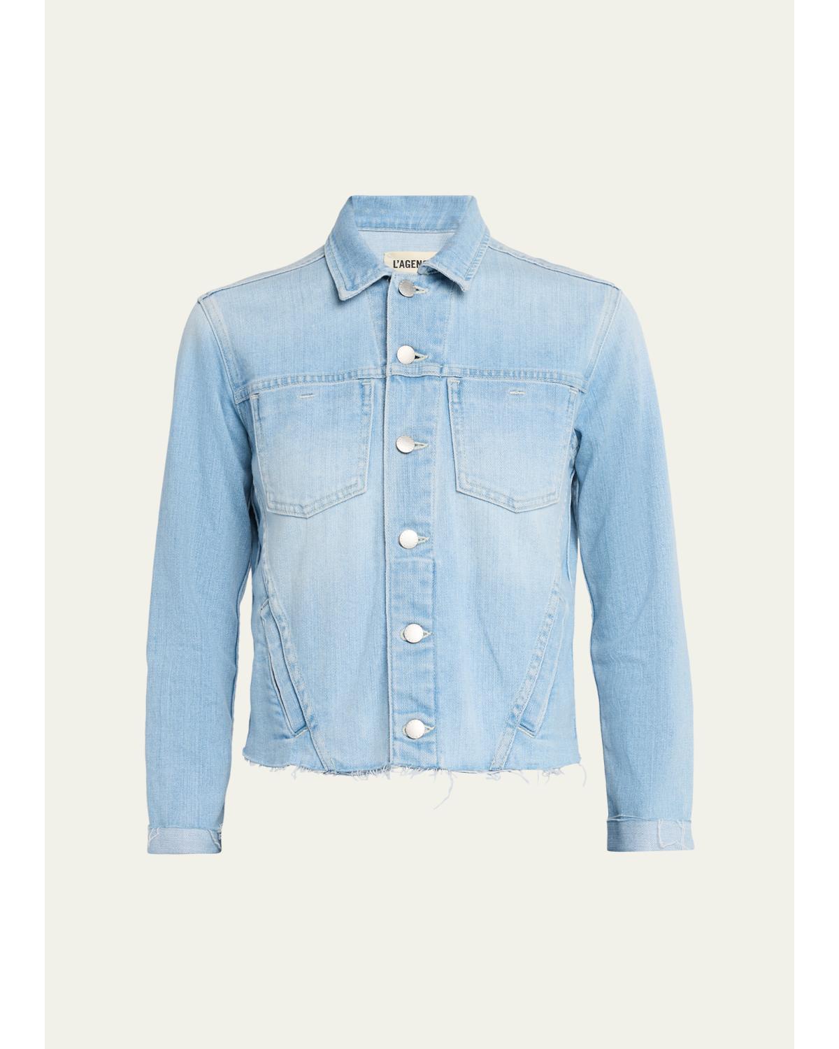 Janelle Slim Raw-Edge Jacket