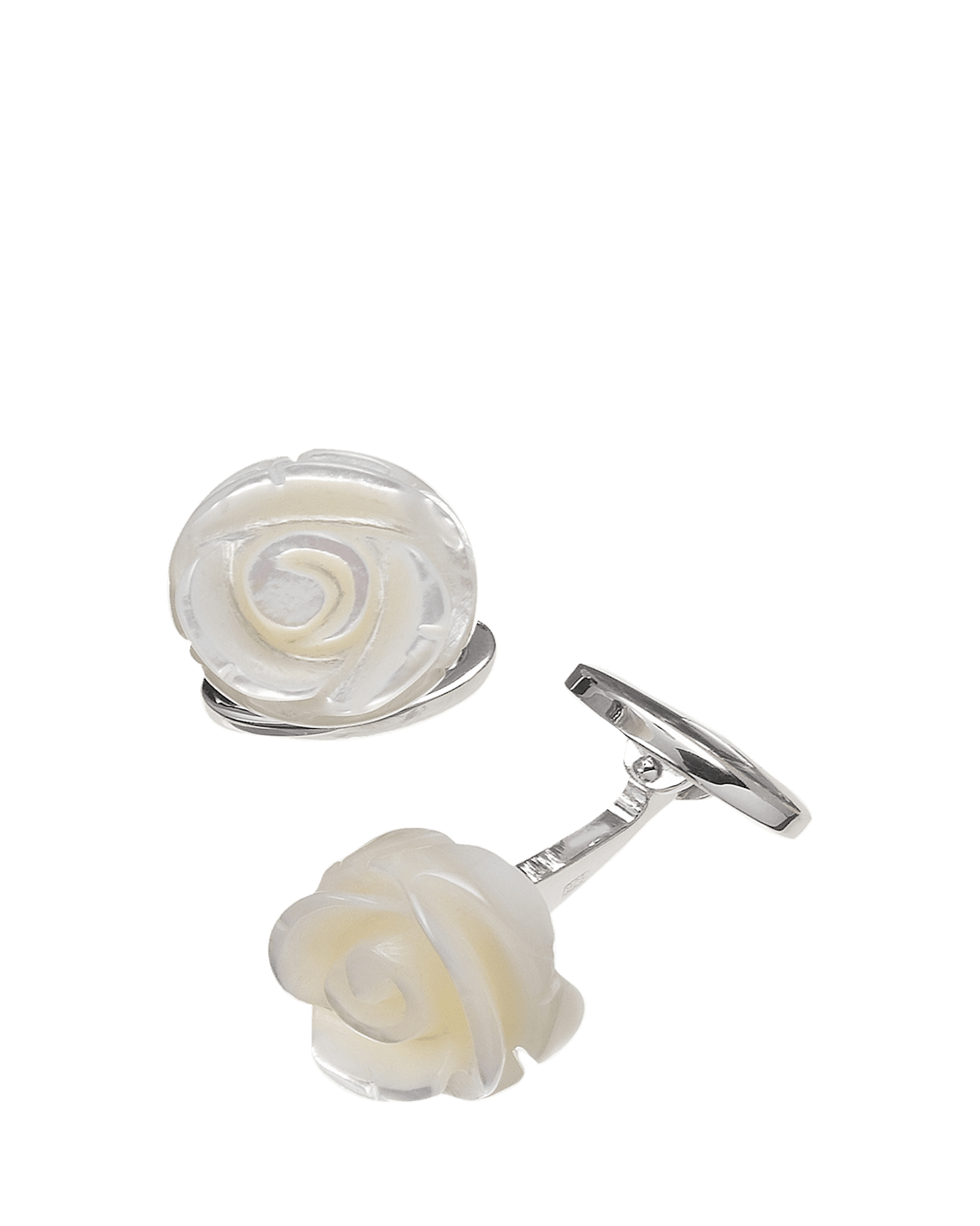 Jan Leslie Carved Rose Cuff Links | Thumbnail 2