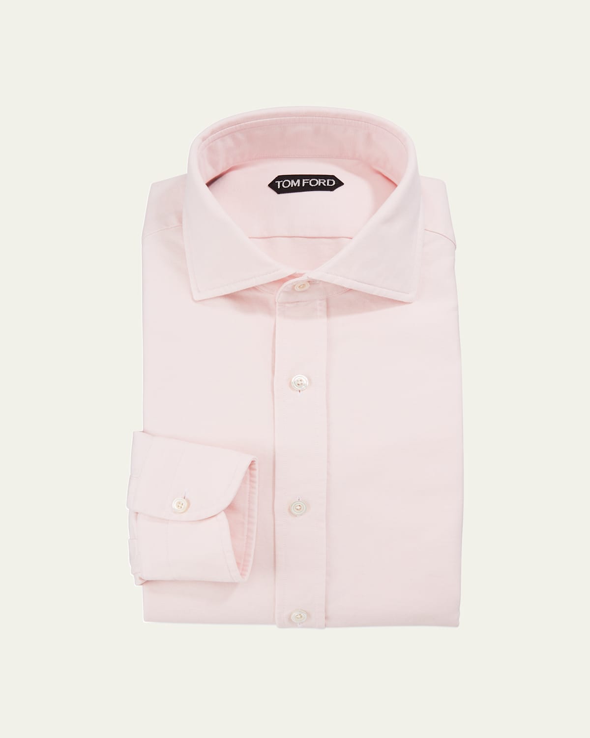 TOM FORD Men's Long-Sleeve Solid Dress Shirt | Thumbnail 6