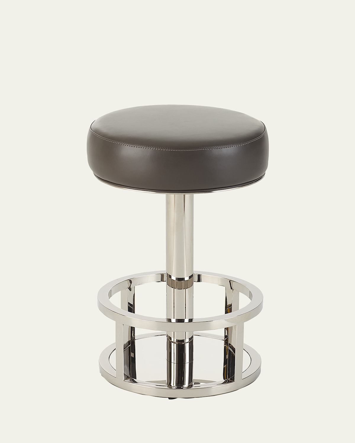 Interlude Home Drake Swivel Counter Stool In Cream Latte