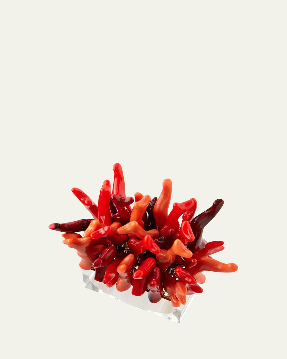 Kim Seybert Amalfi Napkin Rings, Set Of 4 In Coral