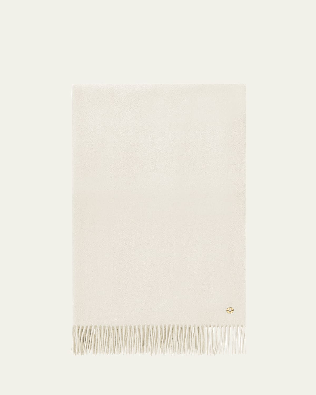 Loro Piana Cashmere Fringe-trim Opera Stole In White