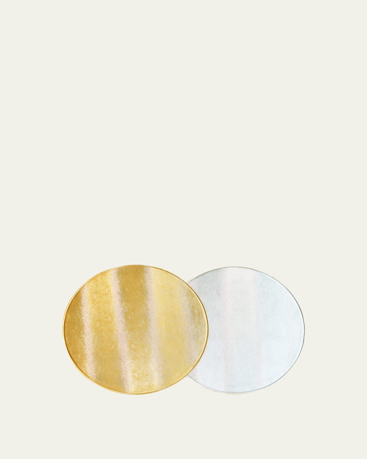 Von Gern Home Textured Faux Leather Round Placemat, 15" In Multi