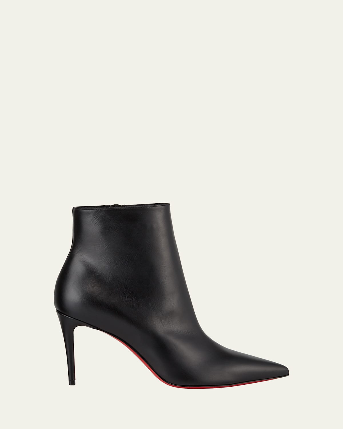 Christian Louboutin So Kate Leather Red Sole Booties In Black