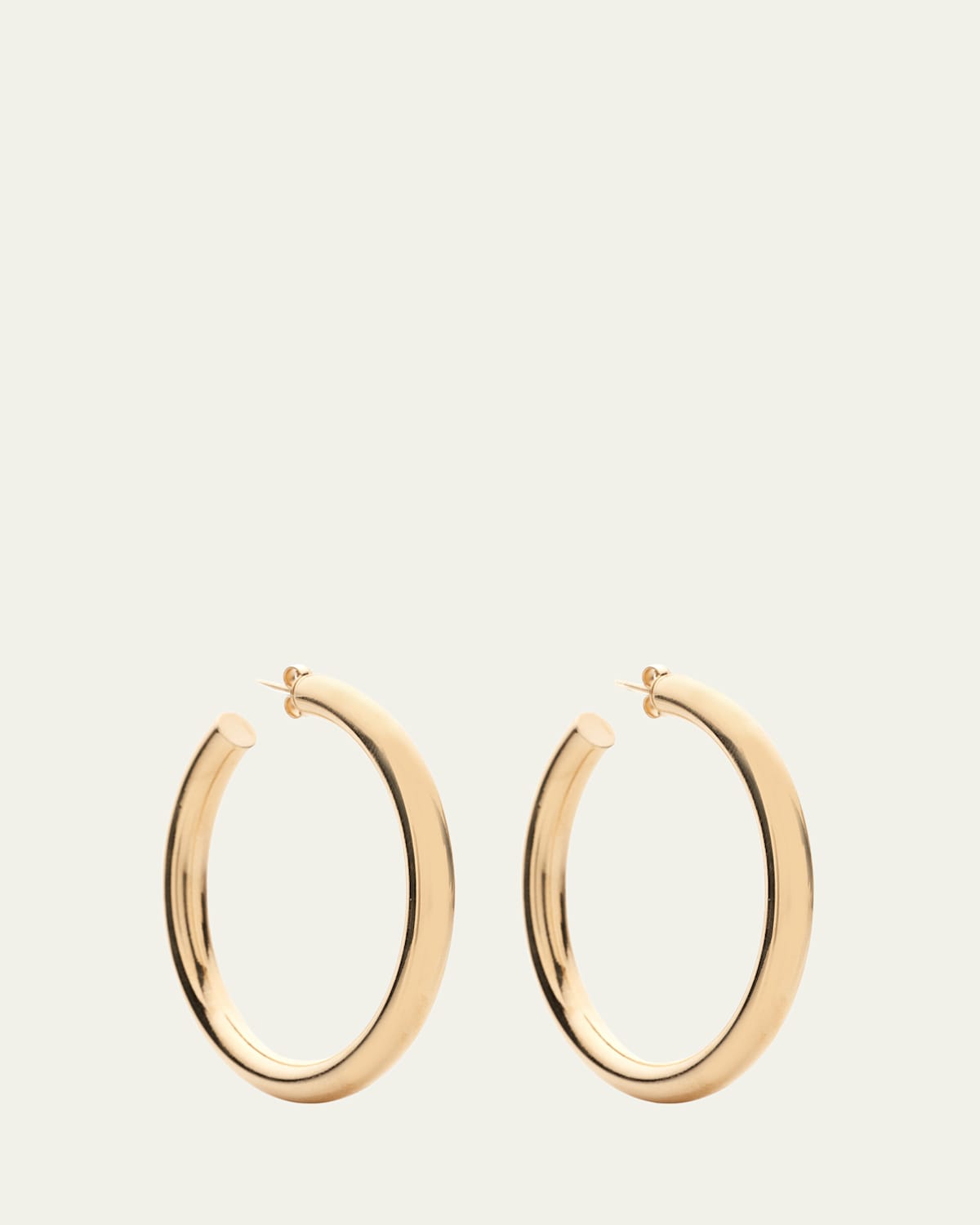 18K Yellow Gold Hoop Earrings