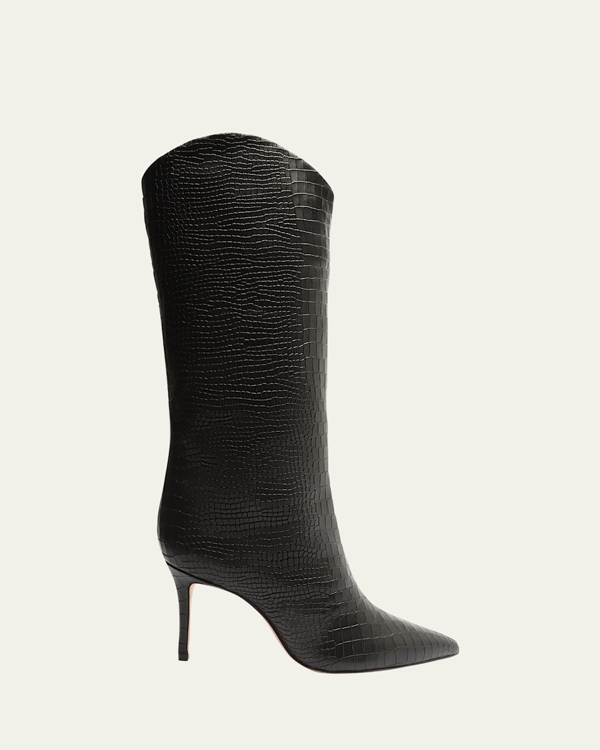 Schutz Maryana Leather Knee-high Boot In Black, Women's At Urban Outfitters In Black