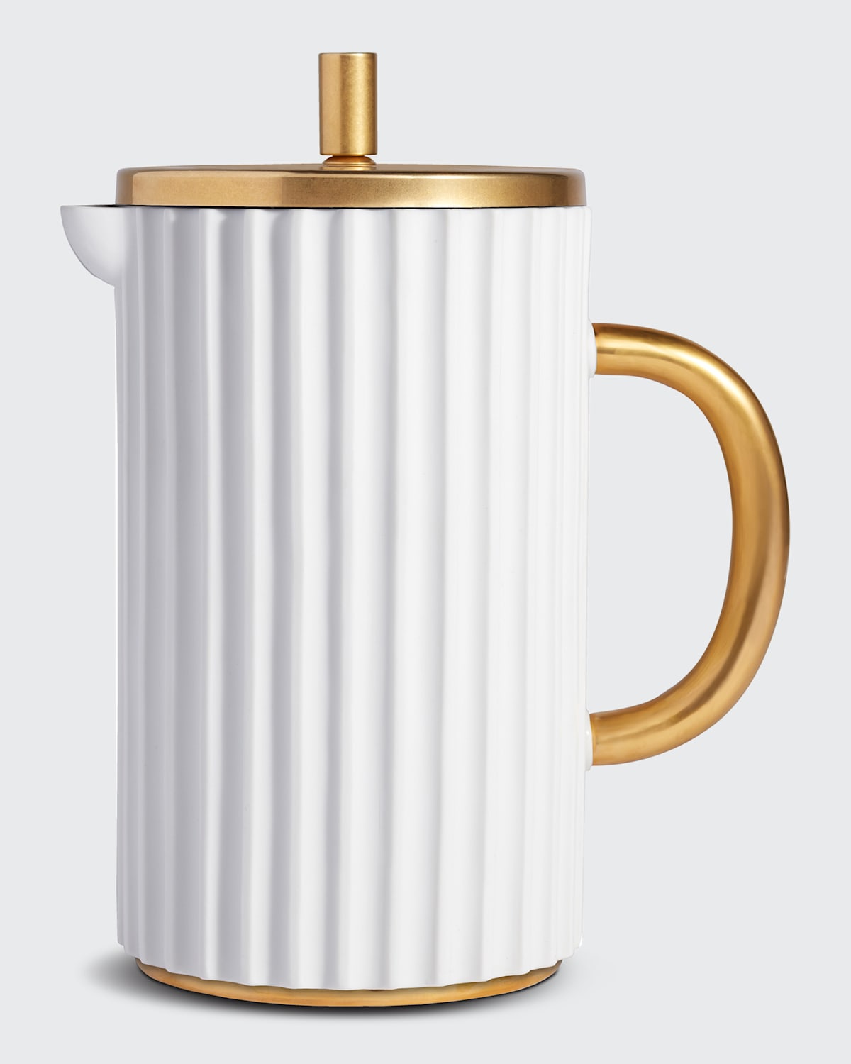 L'objet Porcelain French Coffee Press In White