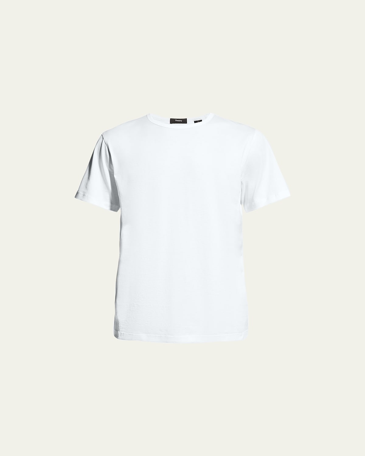 Theory Men's Precise Luxe Cotton Short-sleeve Tee In Neutral