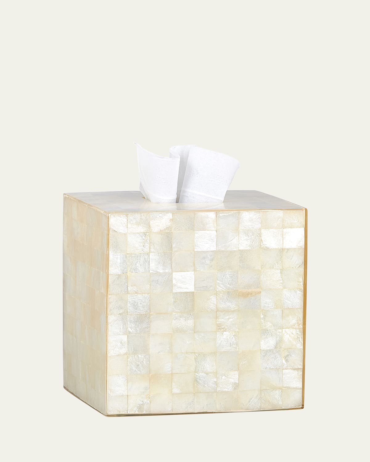 Labrazel Capiz Ivory Tissue Box Cover