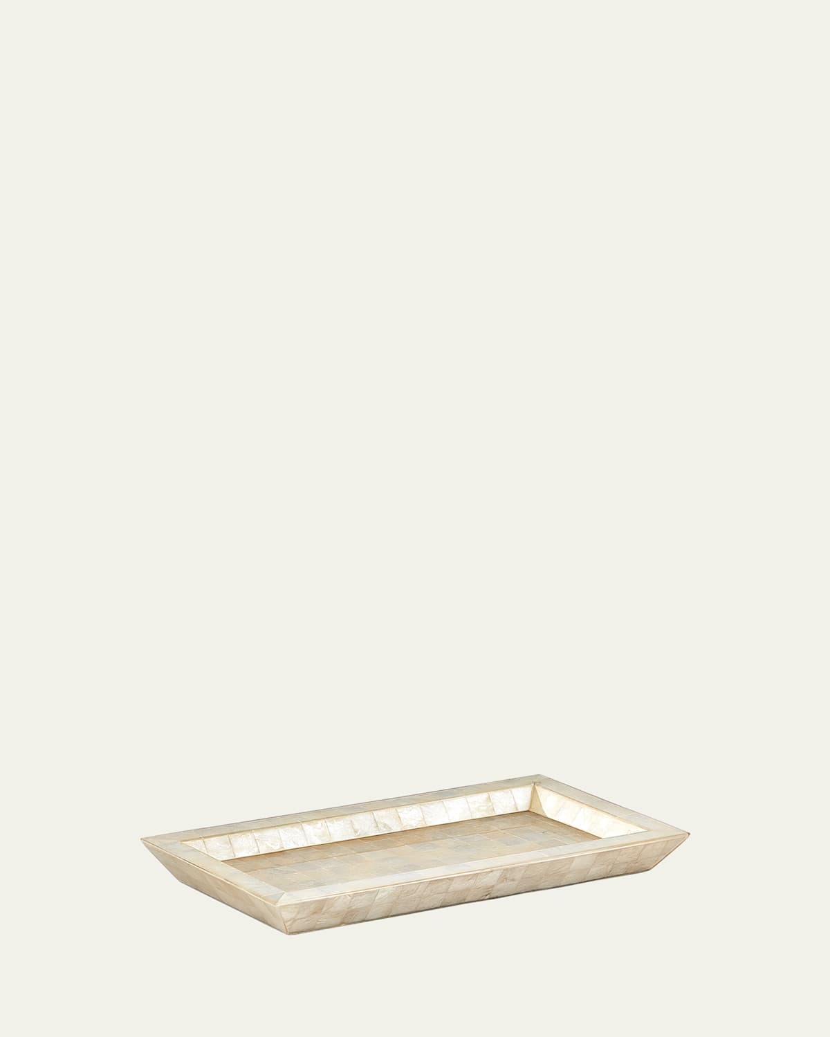 Labrazel White Agate Tray In Ivory