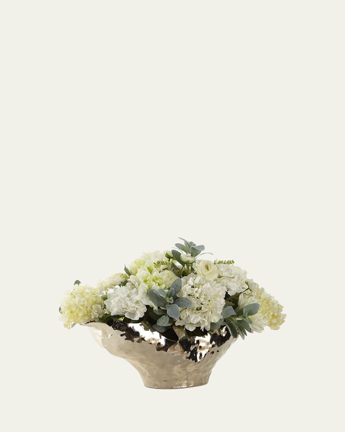 John-richard Collection Silver Moonlight Floral Arrangement In White