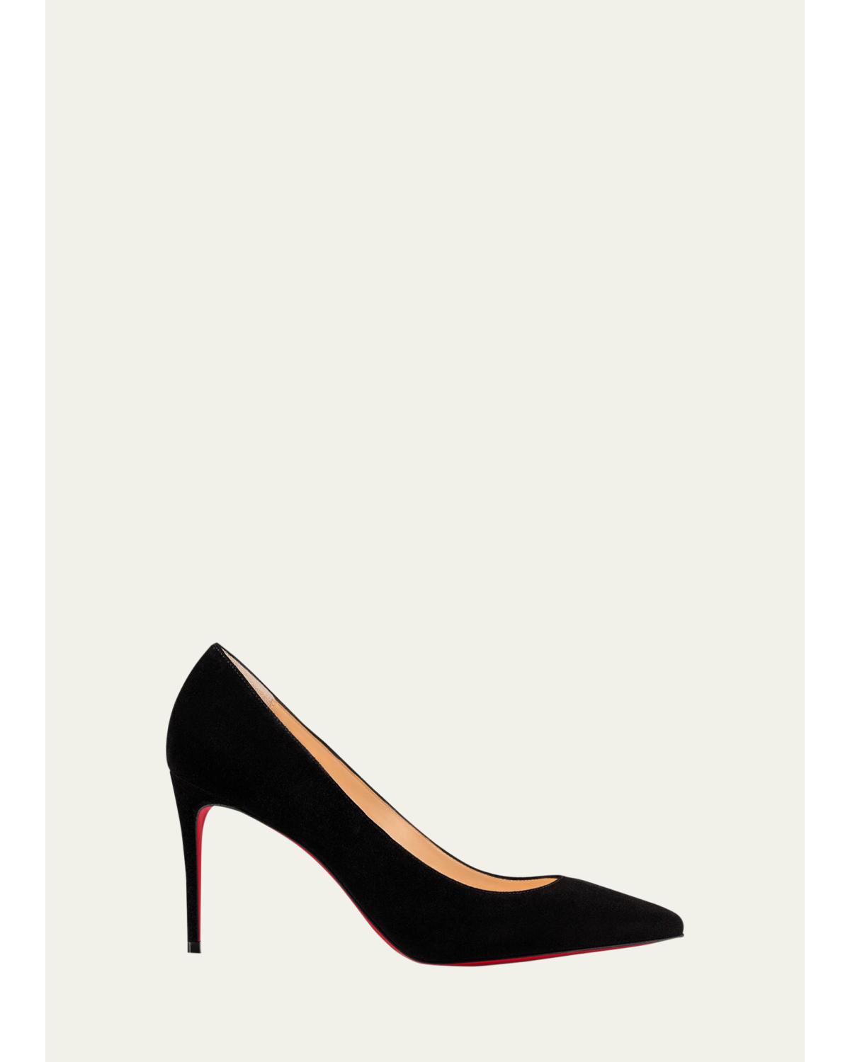 Kate 85mm Suede Red Sole Pumps