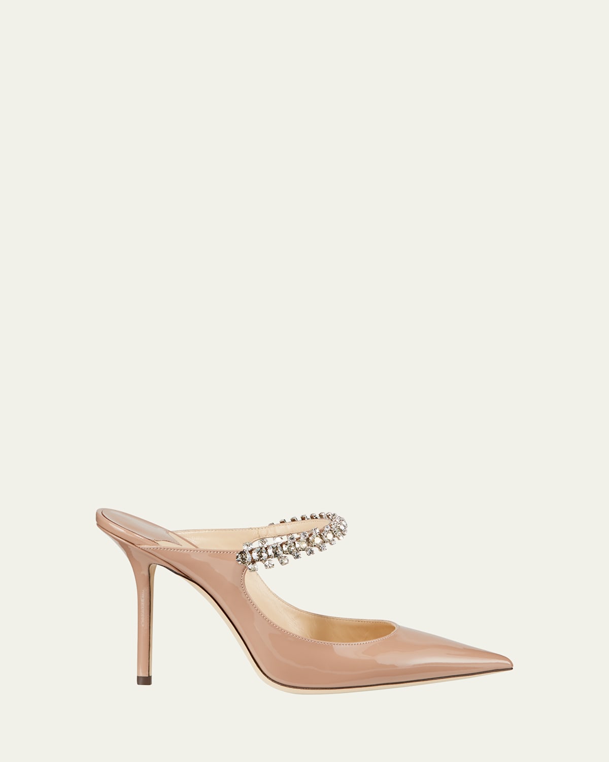 Bing Patent Crystal-Strap High-Heel Pumps