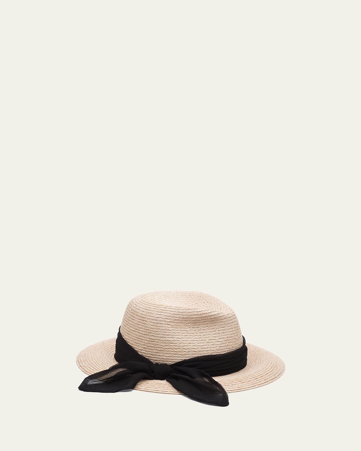 Eugenia Kim Lillian Woven Fedora Hat w/ Scarf Band | Thumbnail 3 Eugenia Kim Lillian Woven Fedora Hat w/ Scarf Band | Thumbnail 3