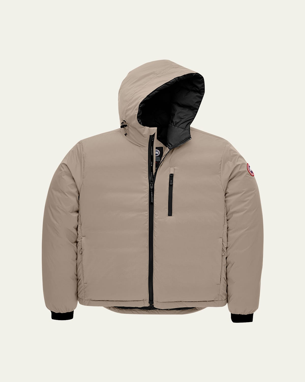 Canada Goose Long-sleeved Down Jacket In Limestone