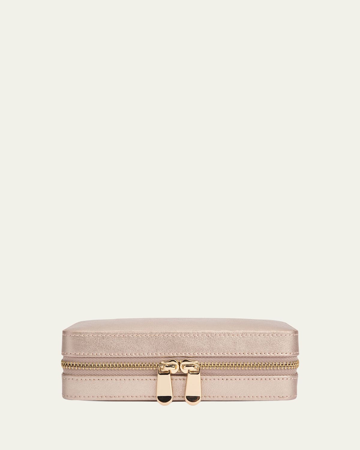 Wolf Palermo Zip Case In Rose Gold