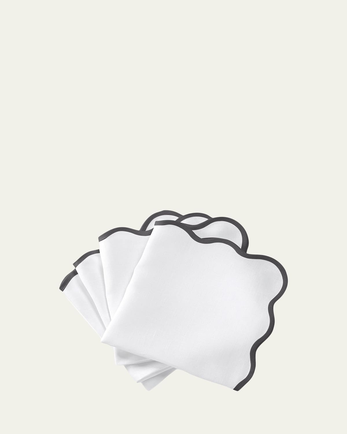 Matouk Casual Couture Scallop Napkins, Set of 4 | Thumbnail 4