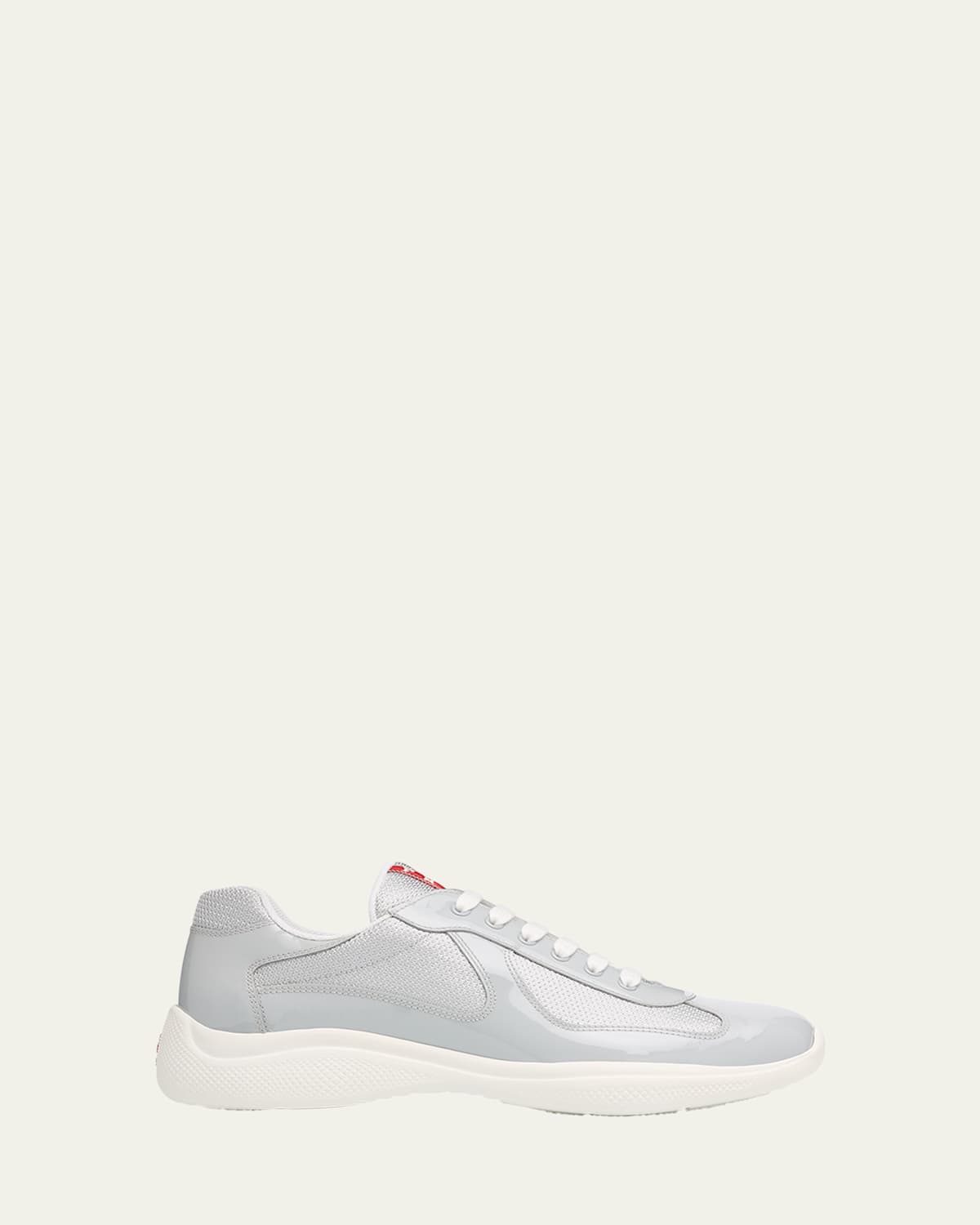 Prada Men's America's Cup Patent Leather Patchwork Sneakers