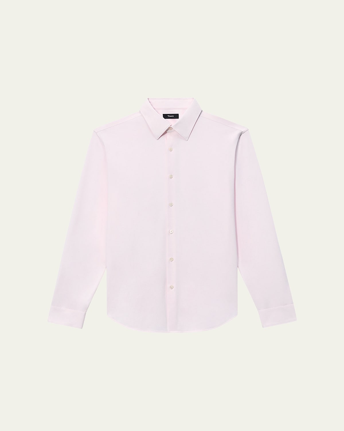 Theory Men's Sylvain Shirt In Structure Knit In Pink