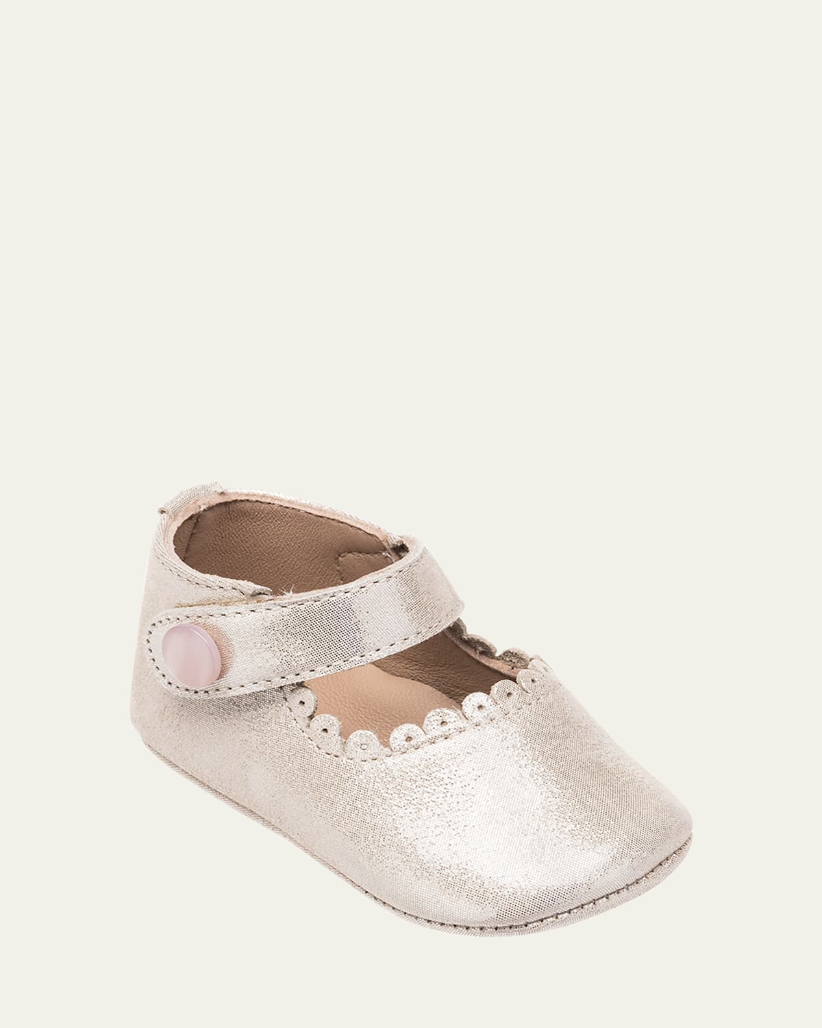Girl's Scalloped Leather Mary Jane, Baby