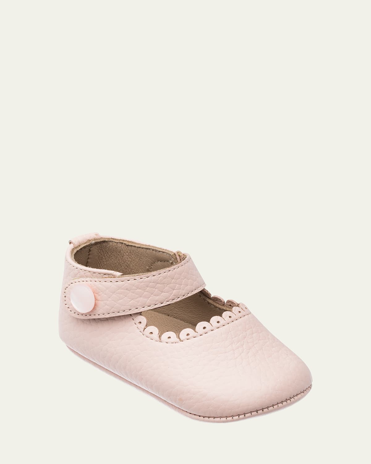 Girl's Scalloped Leather Mary Jane, Baby