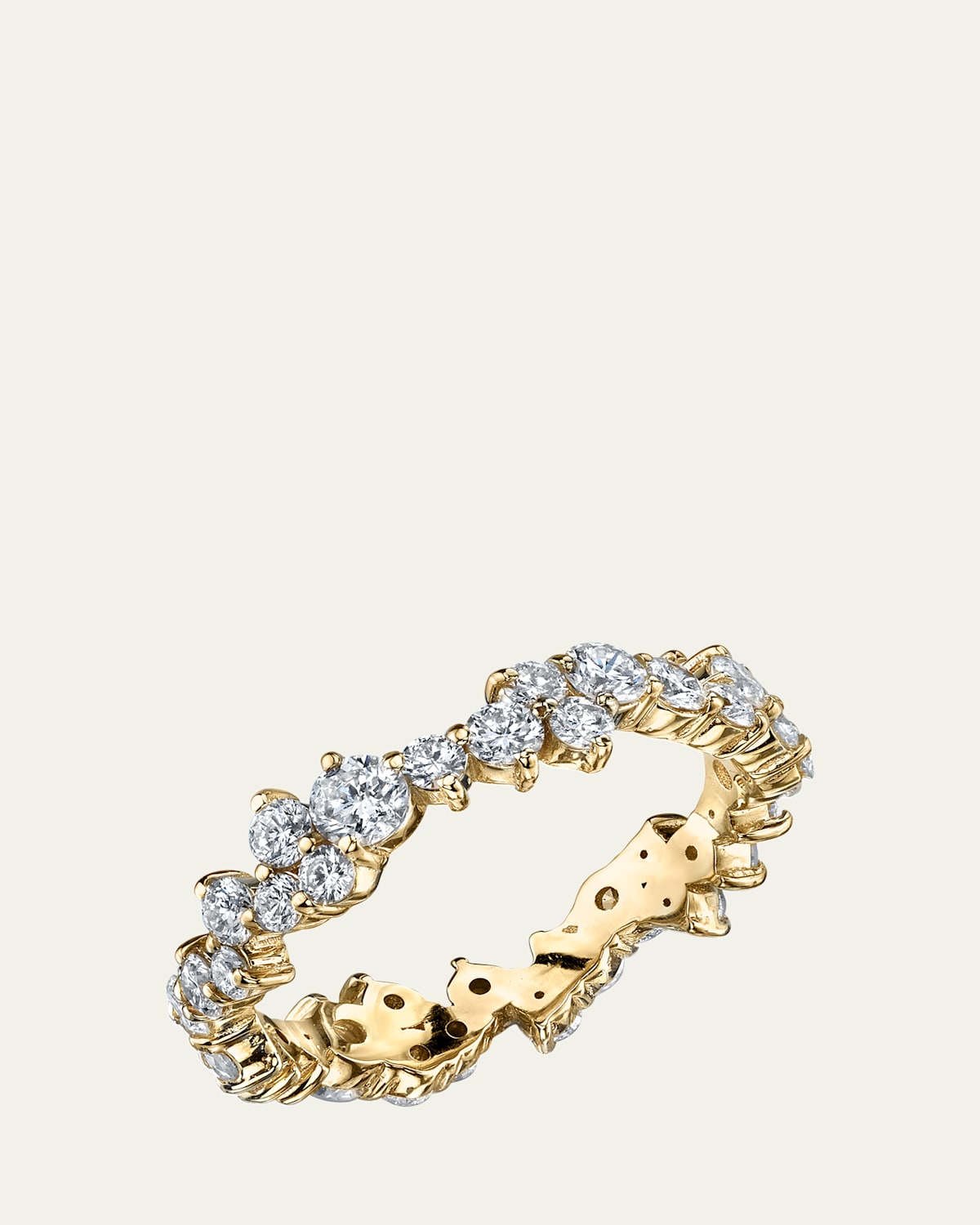 Sydney Evan 14K Gold And Diamond Statement Eternity Ring