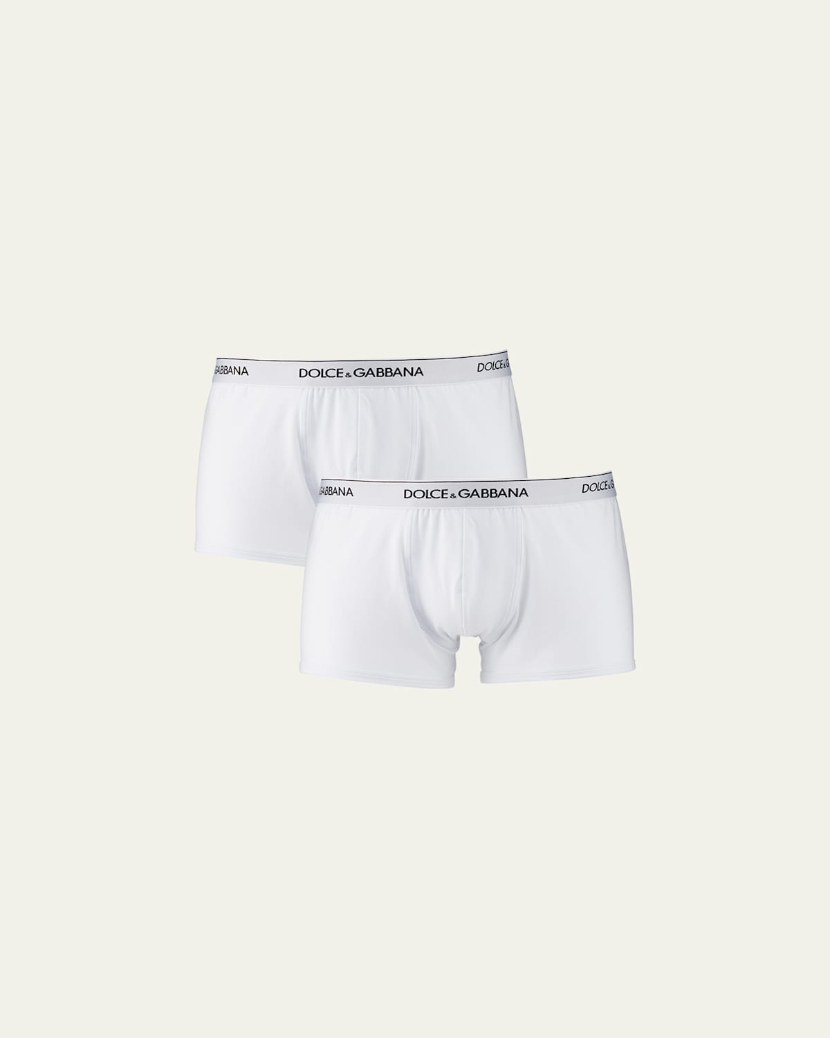 Dolce & Gabbana Day By Day 2-pack Stretch Cotton Boxer Briefs In White
