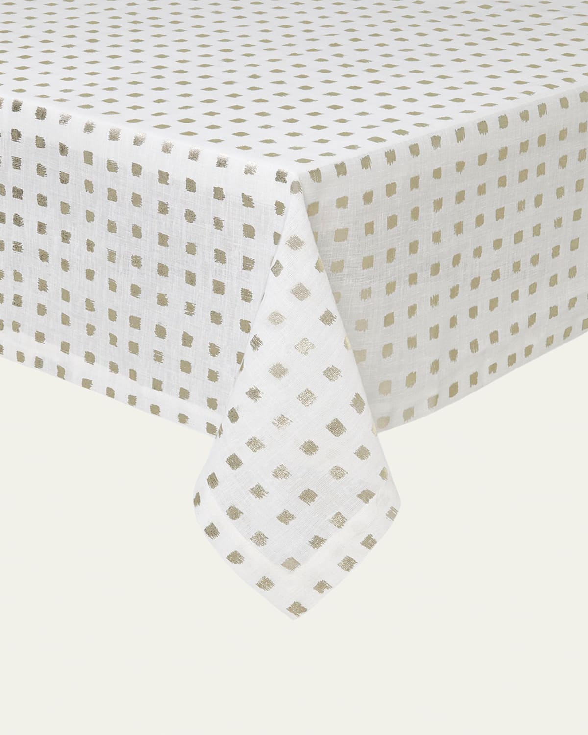 Mode Living Antibes Tablecloth, 66" X 162" In Gold