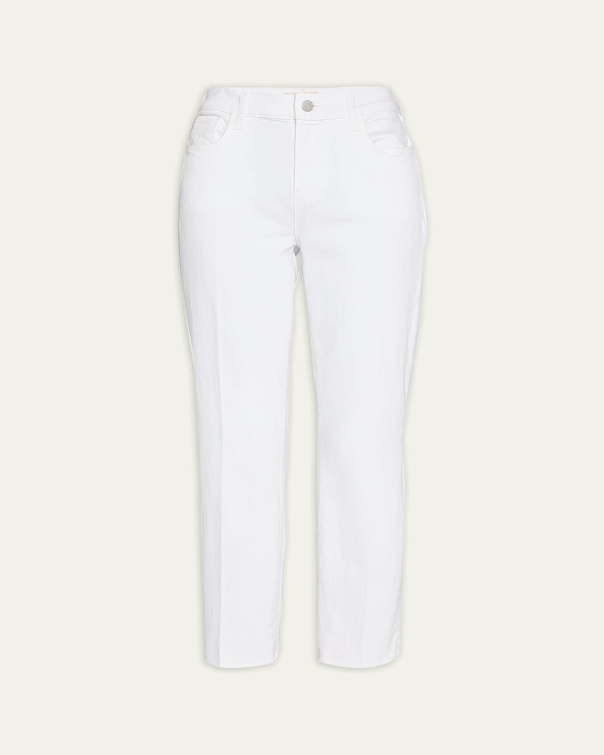 Sada Slim Straight-Leg Cropped Jeans