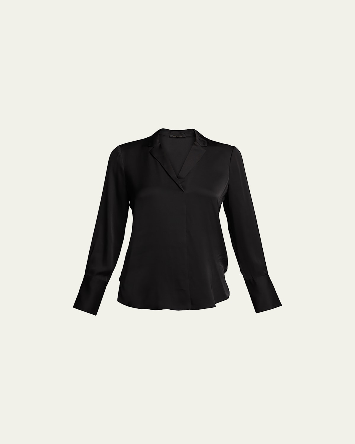 Kobi Halperin Rebekah Long-sleeve Silk Blouse In Black