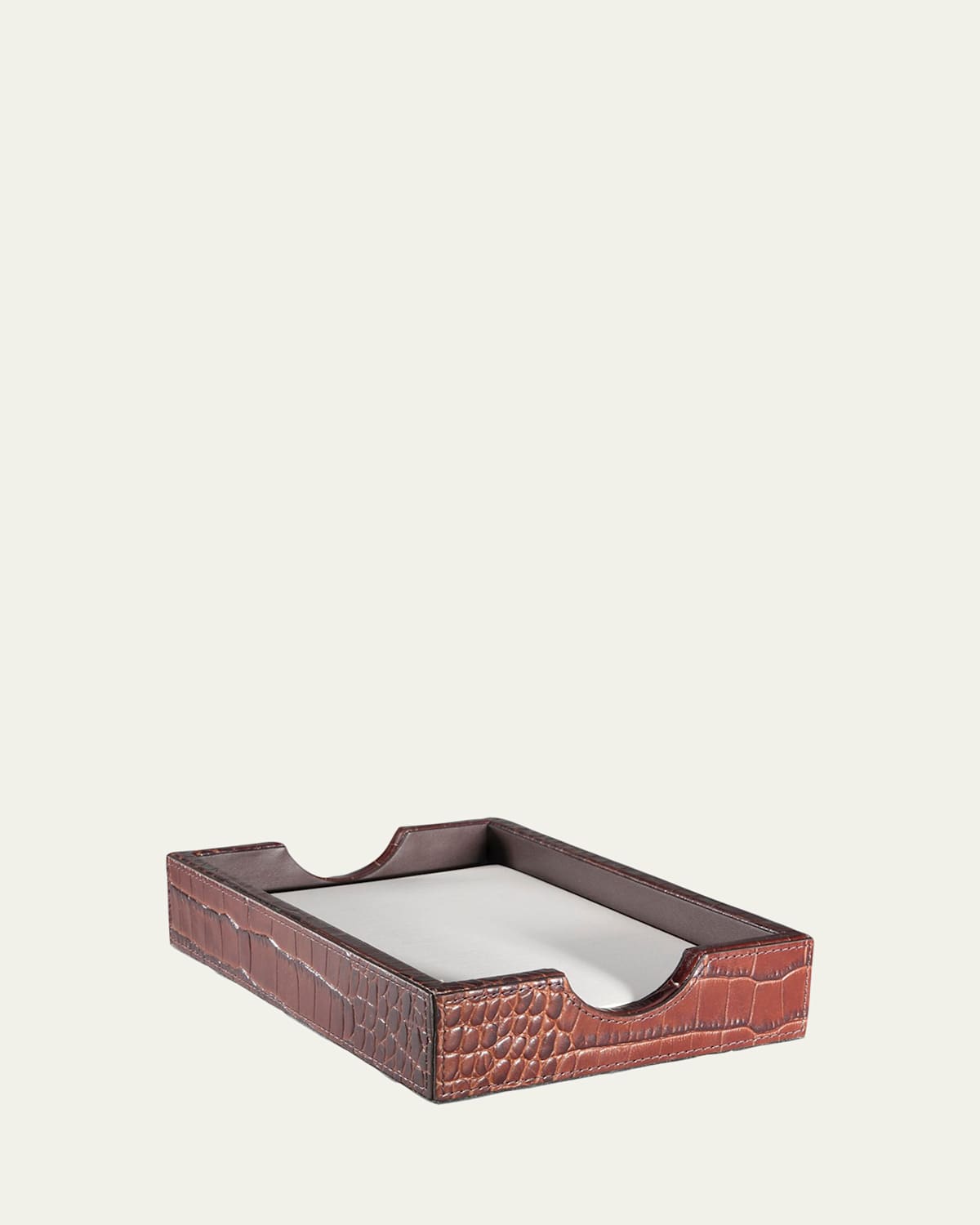 Graphic Image Memo Tray In Brown