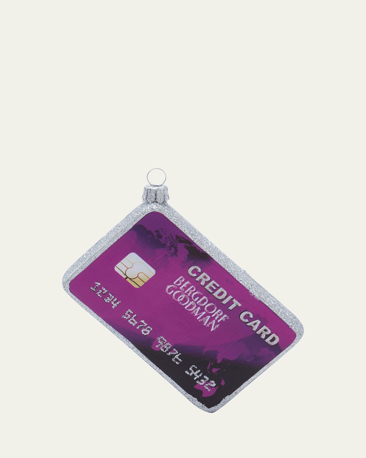 Bergdorf Goodman Bg Credit Card Christmas Ornament In Multi