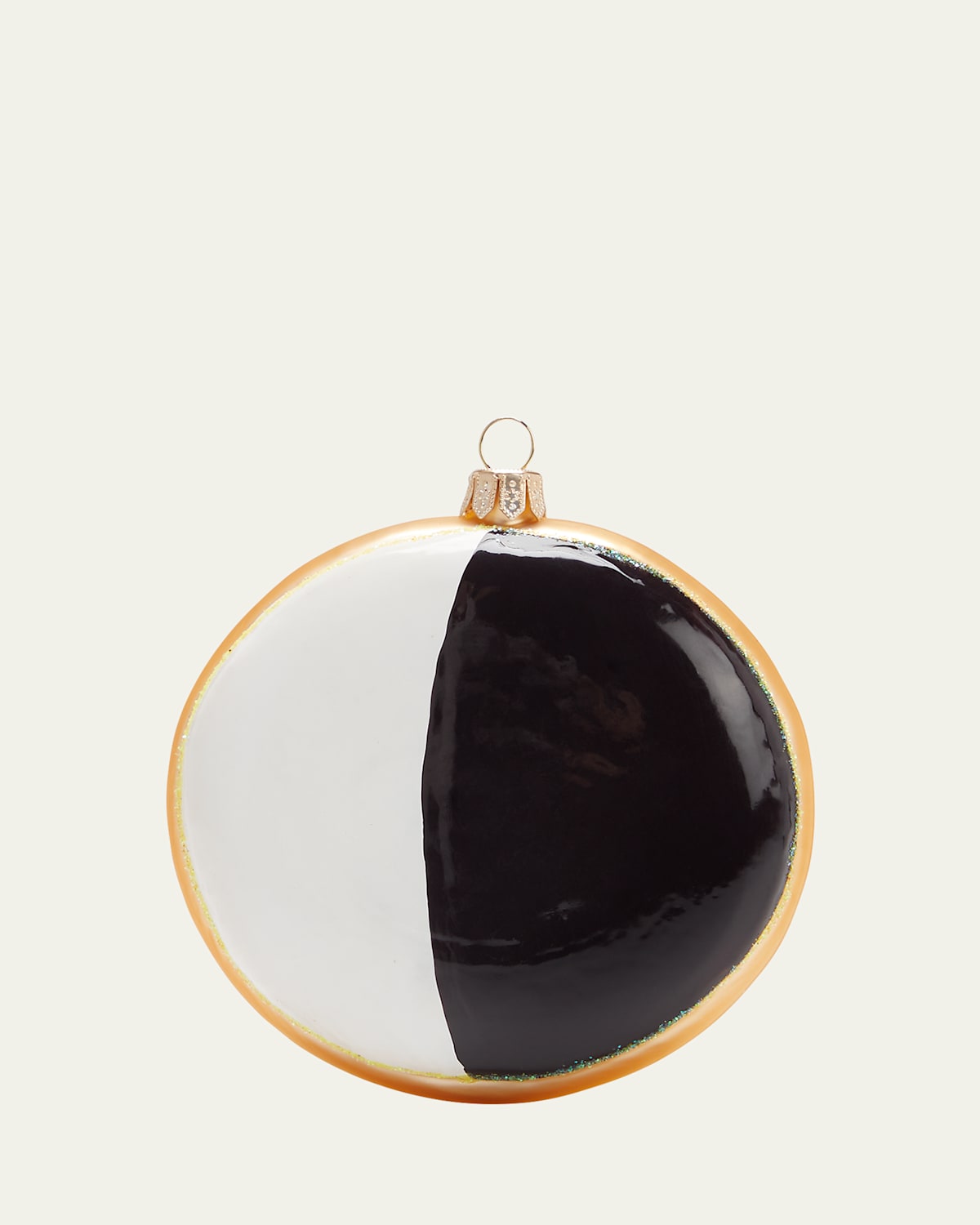 Bergdorf Goodman Black And White Christmas Ornament In Multi