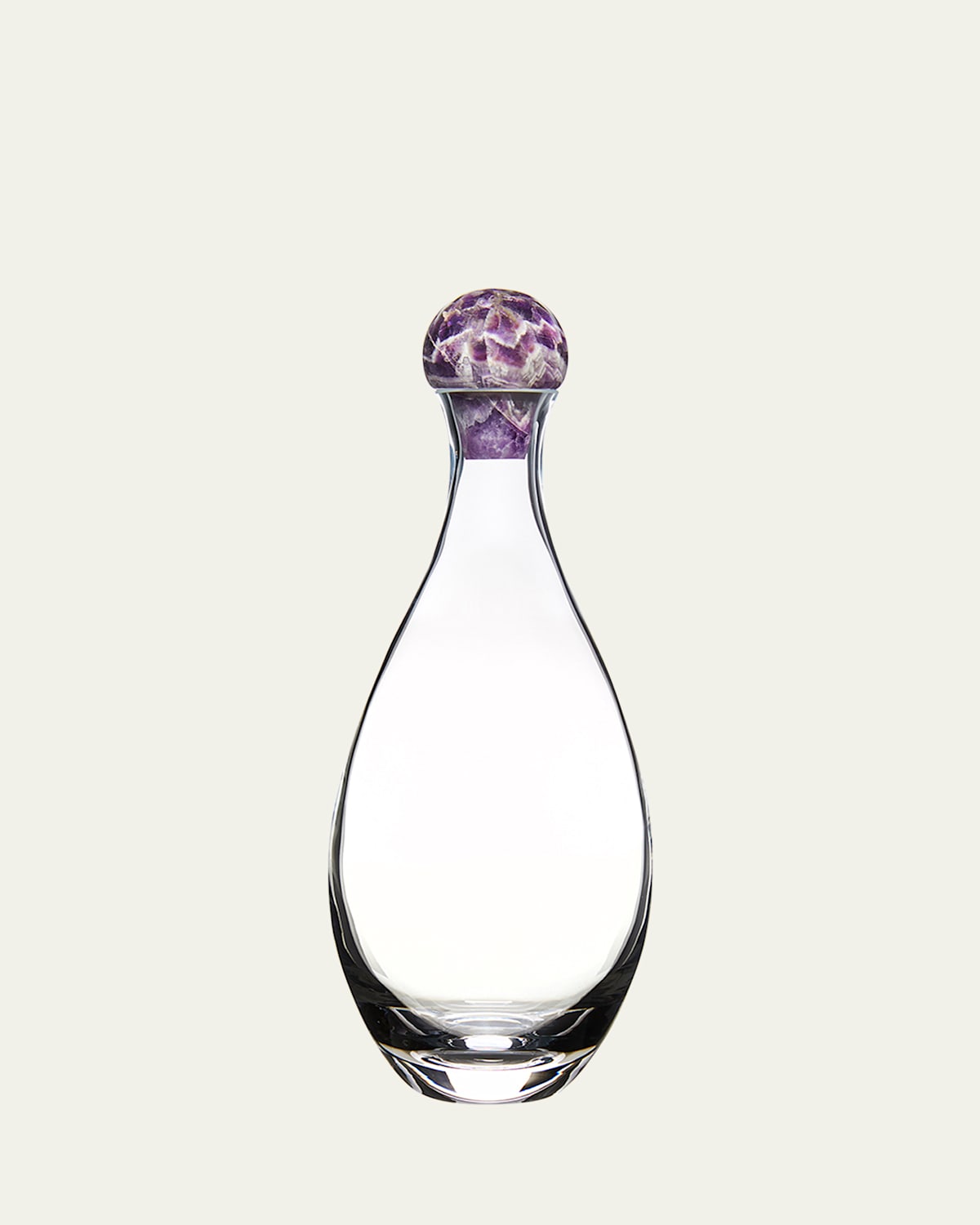 Anna New York Elevo Crystal & Cape Amethyst Decanter In Amethyst